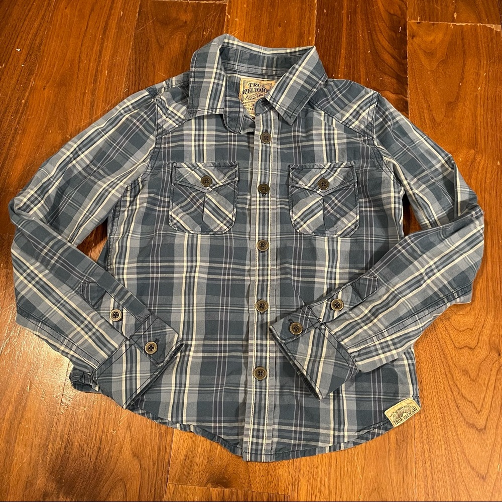 Boys True Religion button down shirt size M